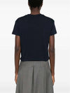 Boxy Rue Madame Short Sleeve T-Shirt Navy - A.P.C. - BALAAN 3