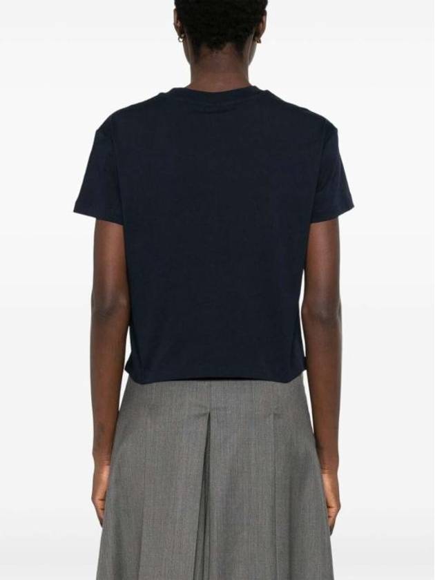 Boxy Rue Madame Short Sleeve T-Shirt Navy - A.P.C. - BALAAN 3