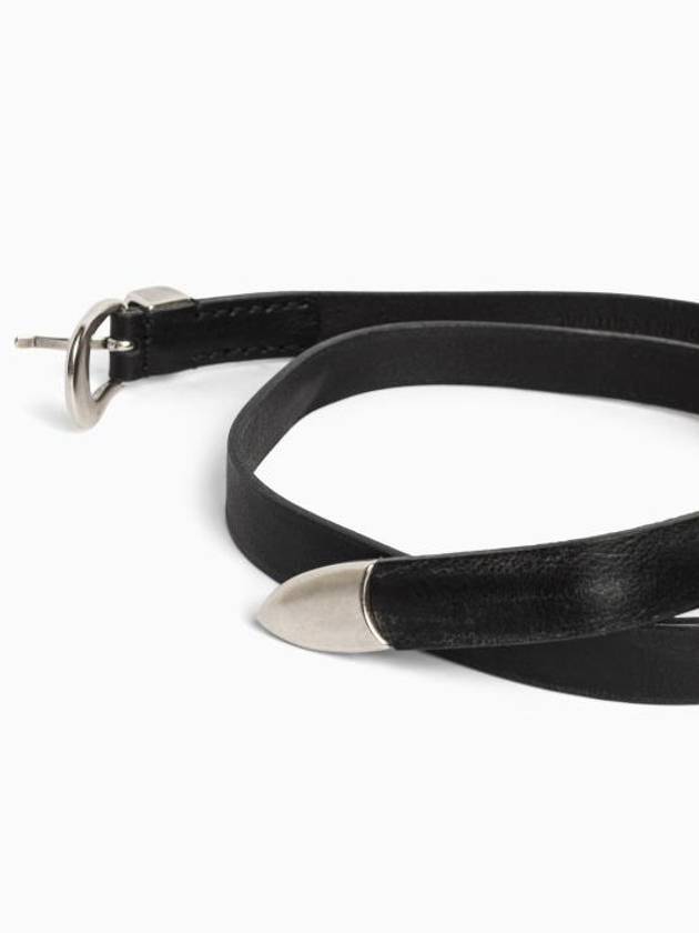 Men's 2cm Leather Belt Black - OUR LEGACY - BALAAN 3