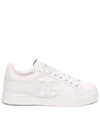 DG Logo Calfskin Low Top Sneakers White - DOLCE&GABBANA - BALAAN 1