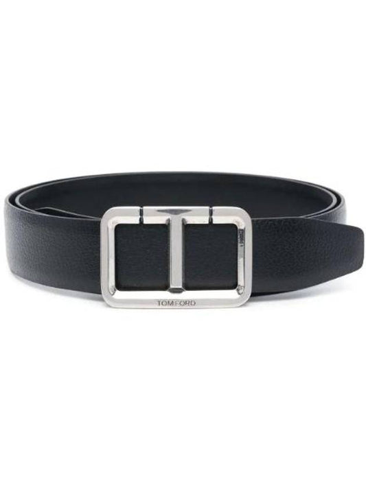 logo buckle leather belt TB280LCL311Y - TOM FORD - BALAAN 1