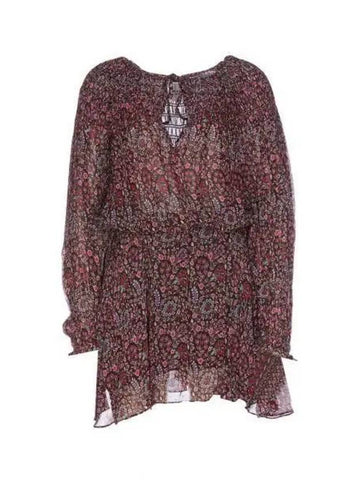 NOANNE RO0158FA A3J01E 50BW Flower Printing Dress 923481 - ISABEL MARANT - BALAAN 1