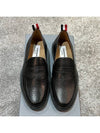 Pebble Grain Rubber Sole Penny Loafer Black - THOM BROWNE - BALAAN 3