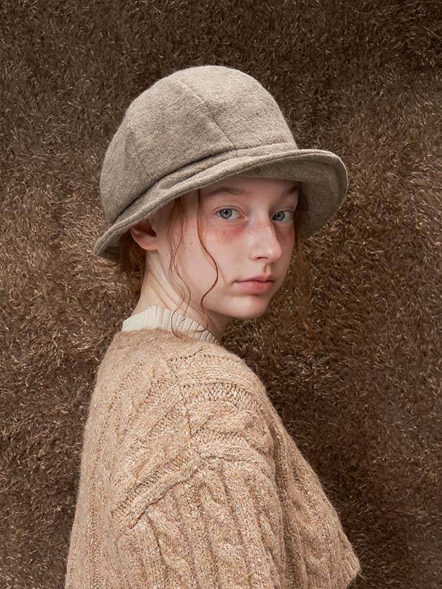 Unbalanced Bell Hat Beige - BROWN HAT - BALAAN 2