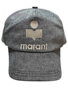 Tyrone Logo Ball Cap Gray - ISABEL MARANT - BALAAN.