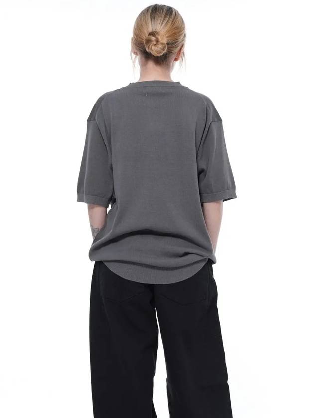 Women s LBRHK CH Linen Basic Round Half Knit Charcoal - CHANCE'S NOI - BALAAN 2