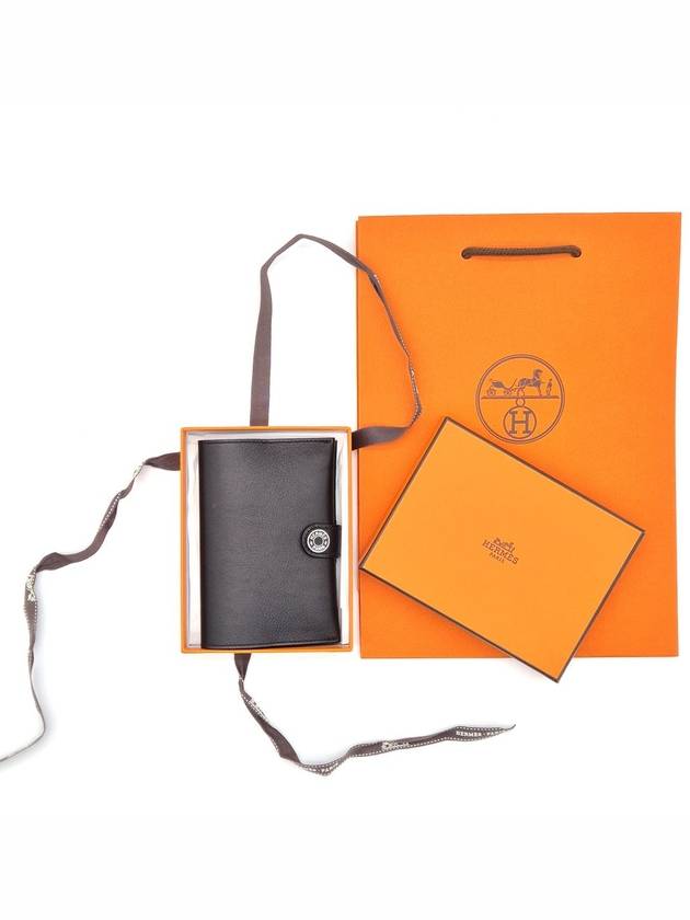 R.M.S Passport Holder Evergrain & Palladium Noir - HERMES - BALAAN 3