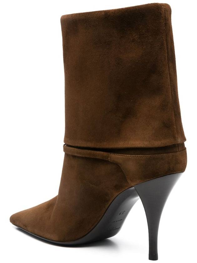 Niki Suede Ankle Boots Land - SAINT LAURENT - BALAAN 4