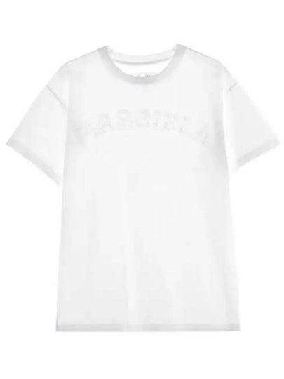 Logo Cotton Jersey Short Sleeve T-Shirt White - MAISON MARGIELA - BALAAN 2