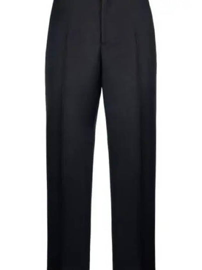 Wool Mohair Silk Twill Slacks Black - DIOR - BALAAN 2