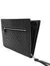 Intrecciato Zipper Small Clutch Bag Black - BOTTEGA VENETA - BALAAN 6