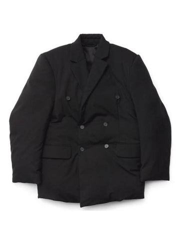 Double Breasted Blazer Jacket Black - BALENCIAGA - BALAAN 1