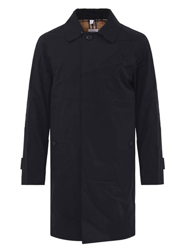 Men's Camden Cotton Gabardine Car Single Coat Black - BURBERRY - BALAAN 2