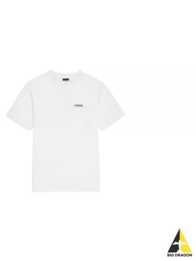 Le Gros Grain Logo Short Sleeve T-Shirt White - JACQUEMUS - BALAAN 2