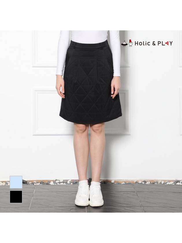 Women s Diamond Quilted Pocket Point Long Length Culottes HD4WCU003 - HOLIC&PLAY - BALAAN 1