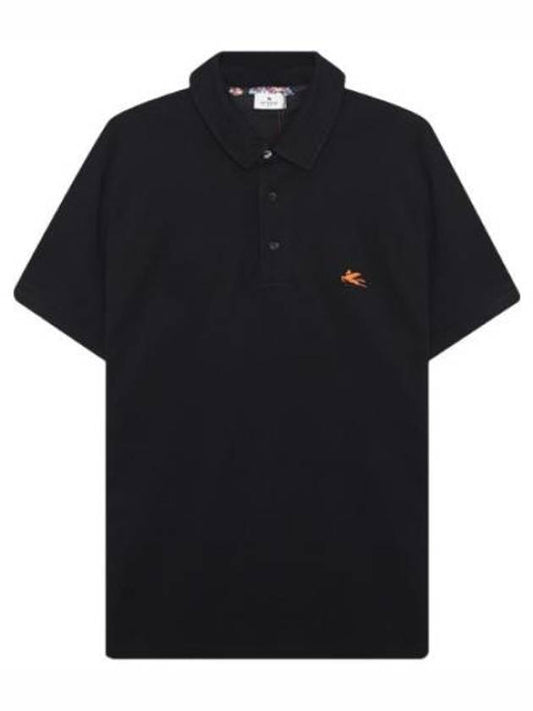 Short sleeve T-shirt Pegaso logo embroidery polo - ETRO - BALAAN 1