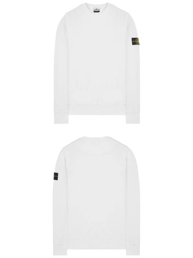 Round-Neck Sweatshirt White - STONE ISLAND - BALAAN 5