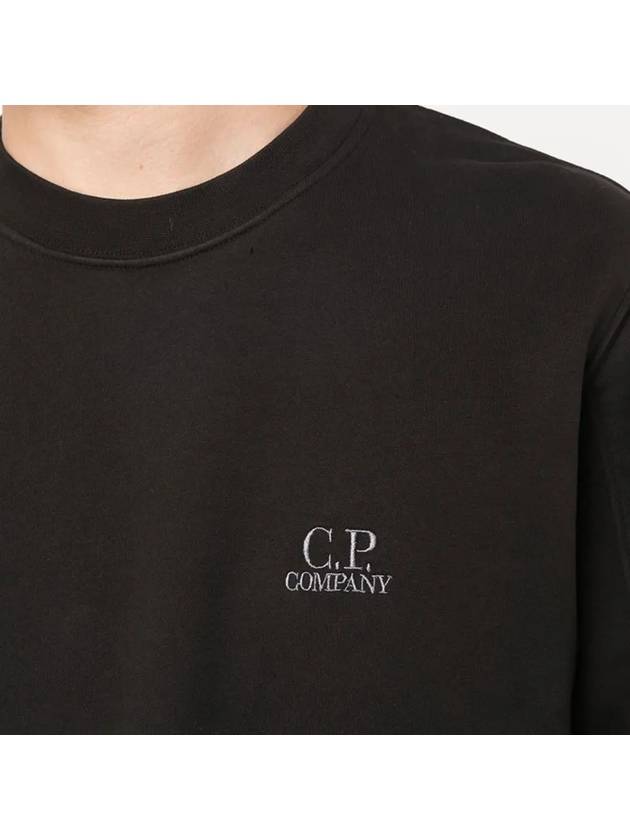 Small Logo Sweatshirt Black - CP COMPANY - BALAAN 4