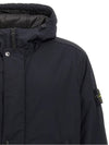 Techno Fabric Hooded Jacket Navy - STONE ISLAND - BALAAN 4