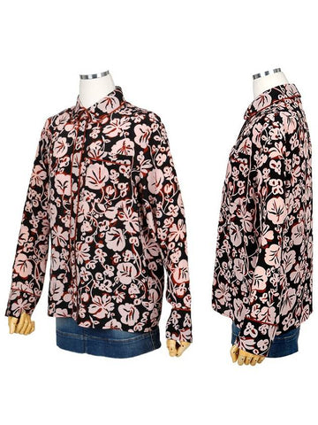 2CH166 525 34 S ILK FLORAL Pink Blow - KENZO - BALAAN 1