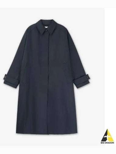 Holin Everyday Mac Coat Dark Navy HOLINSNW1620DARKNAVY - STUDIO NICHOLSON - BALAAN 1