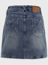 Beloved M Point Denim H Line Skirt Blue - MICANE - BALAAN 6