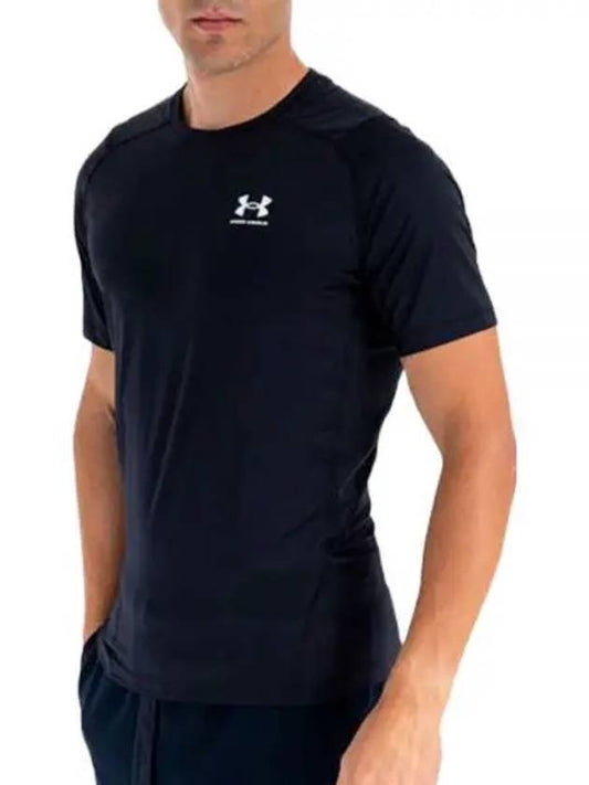 Men's Heart Gear Compression Short Sleeve T-Shirt Black - UNDER ARMOUR - BALAAN 2