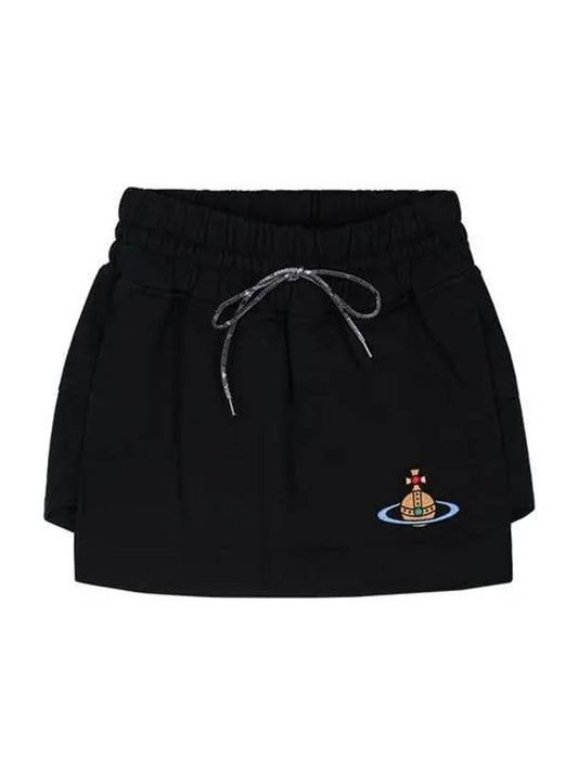 Logo A-Line Skirt Black - VIVIENNE WESTWOOD - BALAAN 2