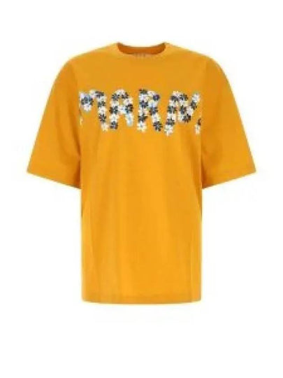 Daisy Logo Short Sleeve T-Shirt Yellow - MARNI - BALAAN 2