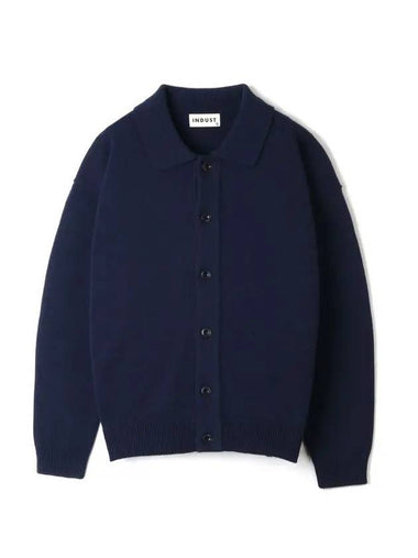 Roa cotton collar cardigannavy - INDUST - BALAAN 1