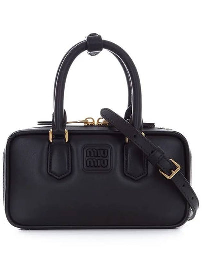 5BP088 ACR3 F0002 Arkady leather mini cross bag - MIU MIU - BALAAN 2