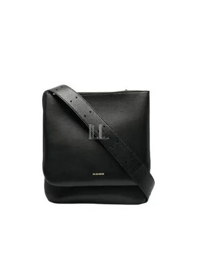 Ombra Leather Shoulder Bag Black - JIL SANDER - BALAAN 2