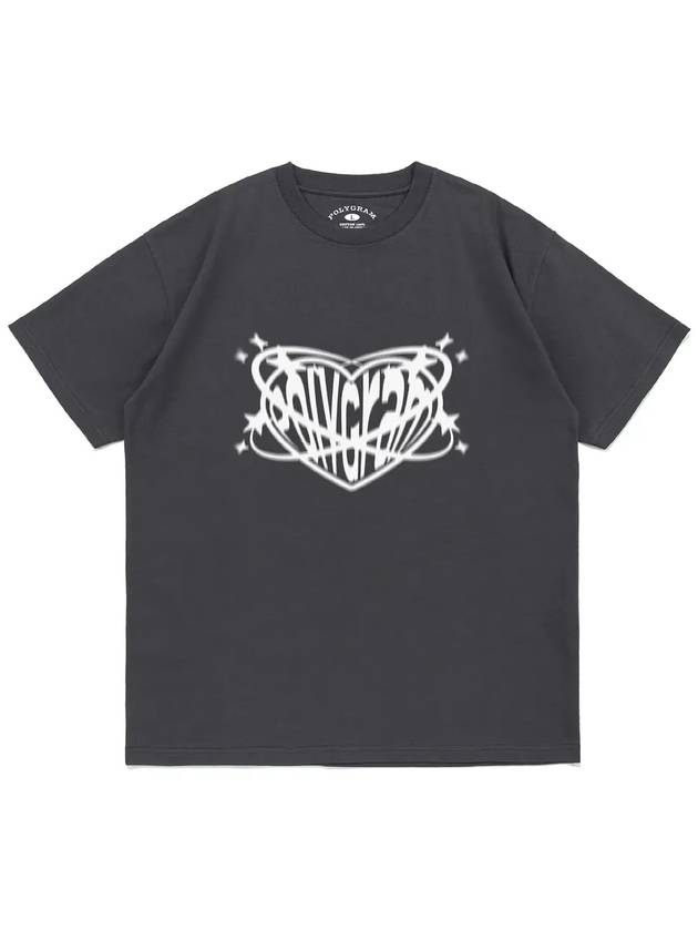 HEART ORBIT T SHIRTS CHARCOAL - POLYGRAM - BALAAN 4