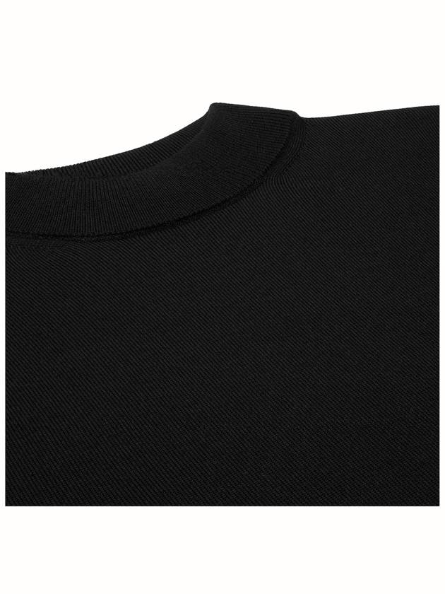 Triomphe High Collar Wool Knit Top Black - CELINE - BALAAN 5