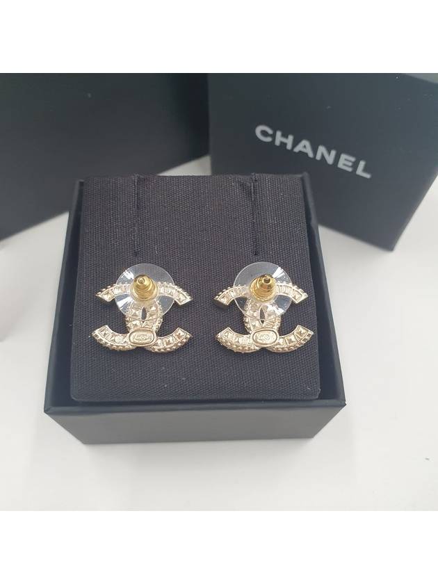 Metal Earrings Diamantes & Gold Crystal - CHANEL - BALAAN 6