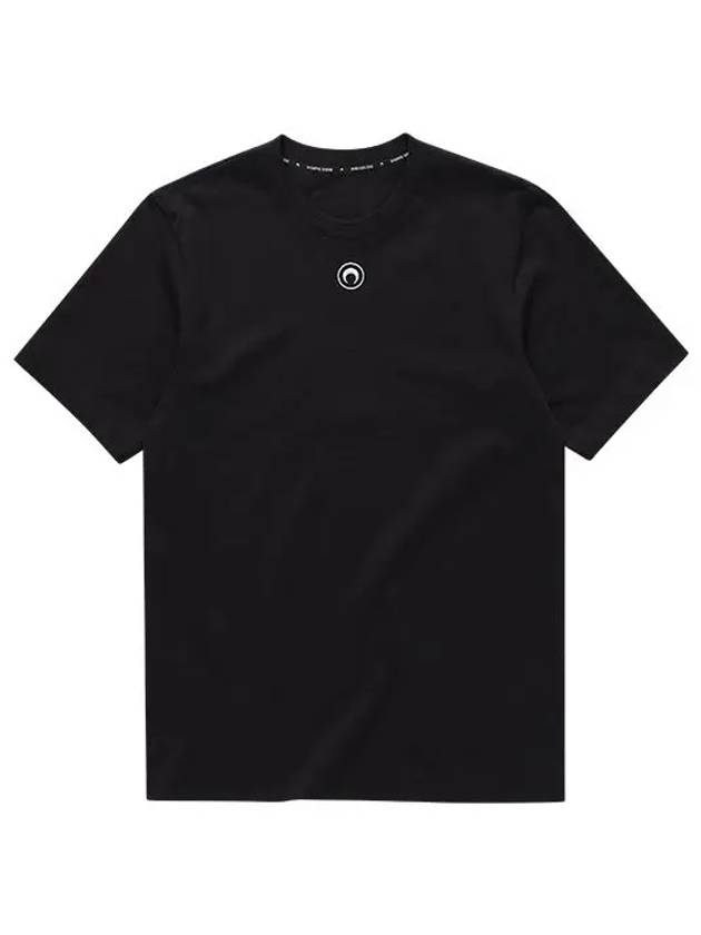 MTO096 CJER0009 BK99 Moon logo embroidered short sleeve t shirt - MARINE SERRE - BALAAN 4