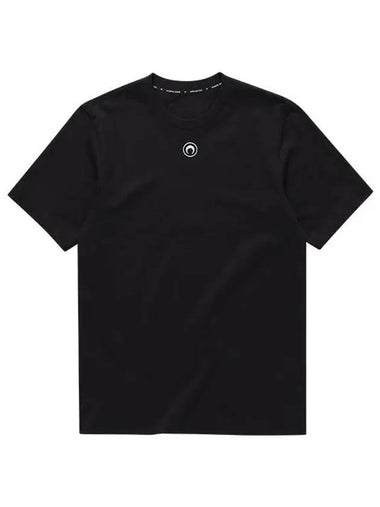 MTO096 CJER0009 BK99 Moon logo embroidered short sleeve t shirt - MARINE SERRE - BALAAN 1