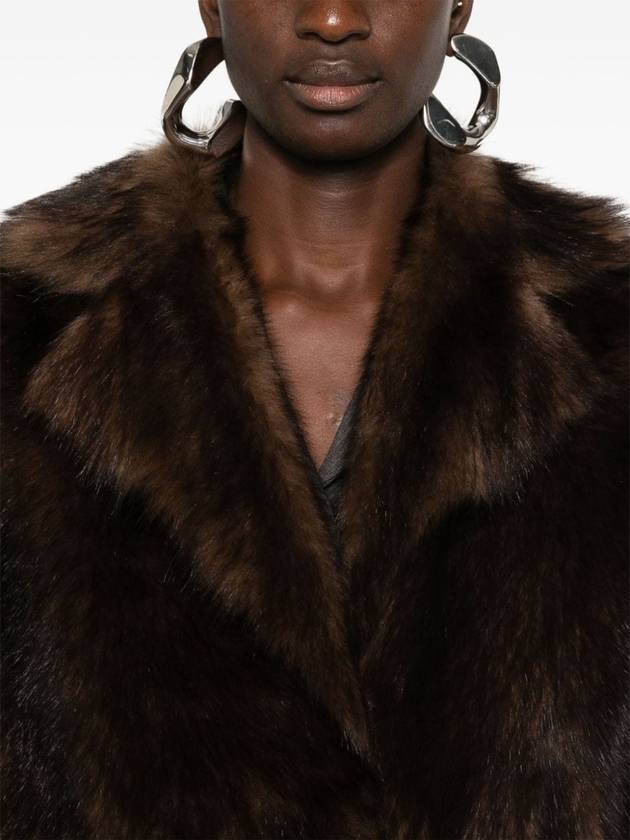 Belted shearling vest Mahogany - PRADA - BALAAN 5