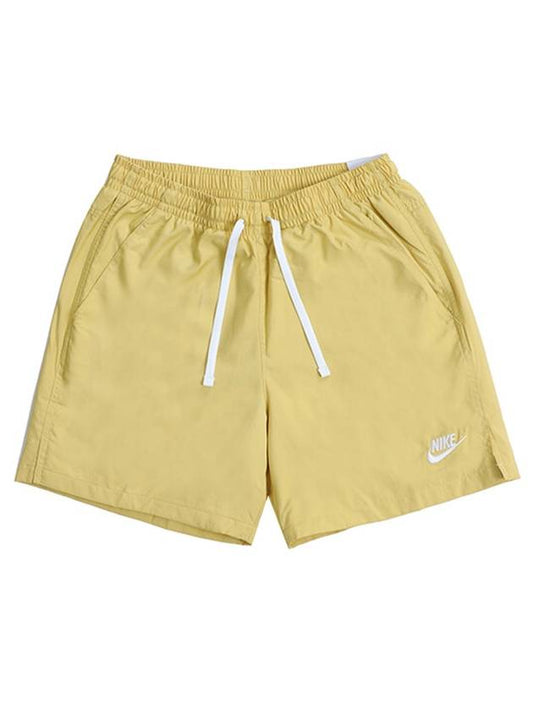 Woven Flow Shorts Yellow - NIKE - BALAAN.