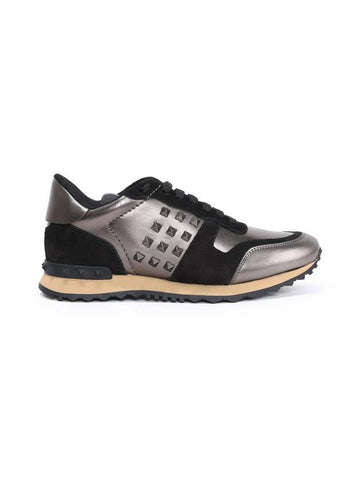 Rockstud low-top sneakers black - VALENTINO - BALAAN 1