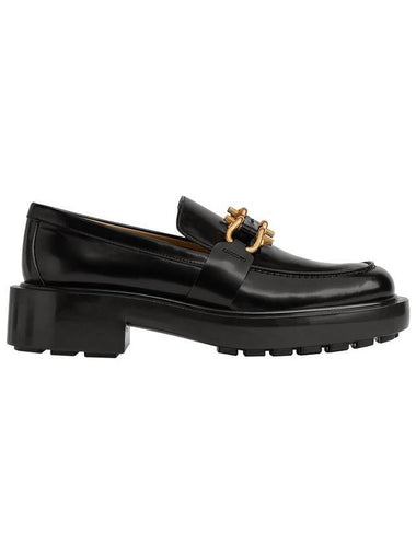 Monsieur Chunky Leather Loafers Black - BOTTEGA VENETA - BALAAN 1