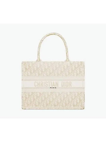 Oblique Medium Book Tote Bag White - DIOR - BALAAN 2