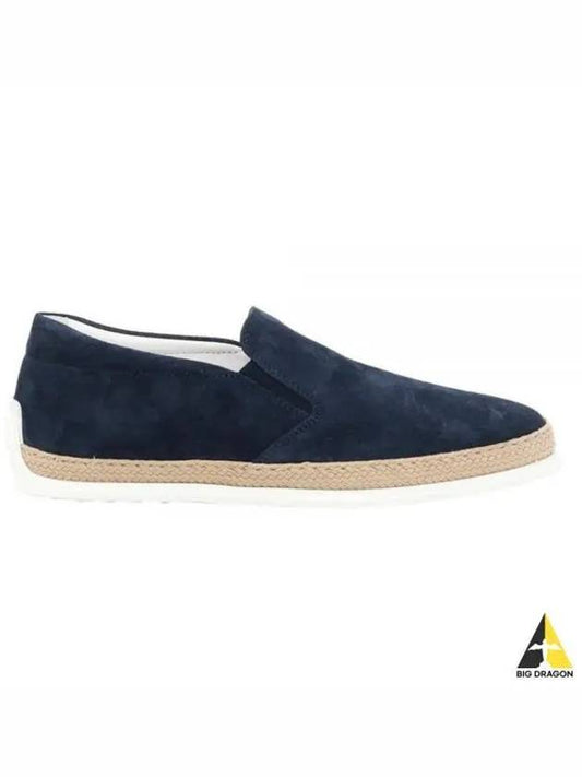 Suede Slip-On Loafer Blue - TOD'S - BALAAN 2