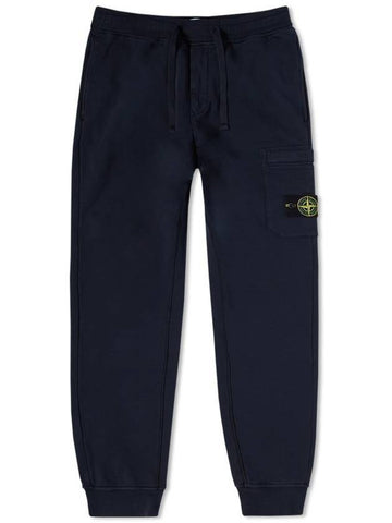 Men's Waffen Patch Pocket Jogger Pants Navy - STONE ISLAND - BALAAN.