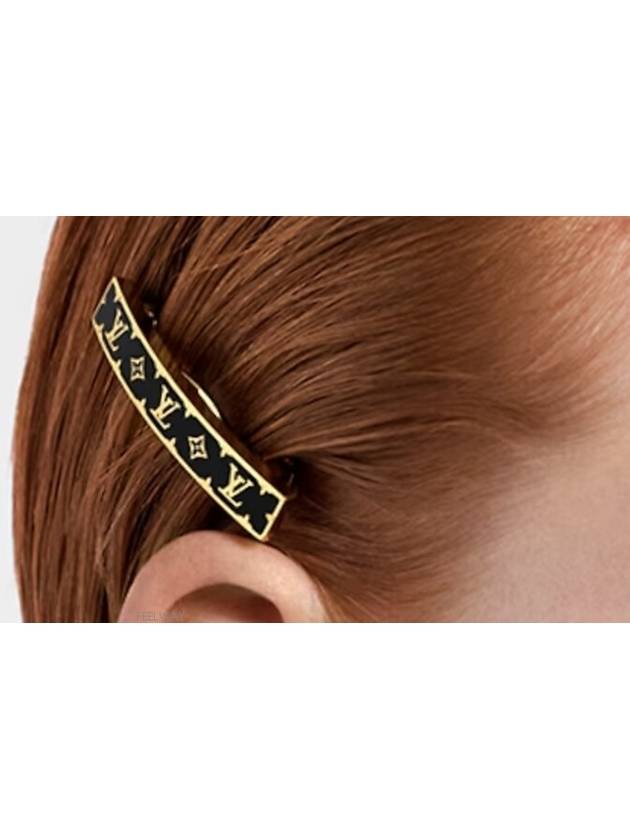 Nanogram Enamel Hair Clip Gold Massil M01826 - LOUIS VUITTON - BALAAN 6