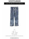 W241PT27989L Shirring Wide Denim Pants Blue Men s TJ - WOOYOUNGMI - BALAAN 2