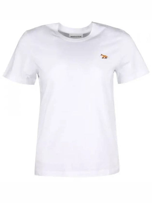 Baby Fox Patch Regular Short Sleeve T-Shirt White - MAISON KITSUNE - BALAAN 2