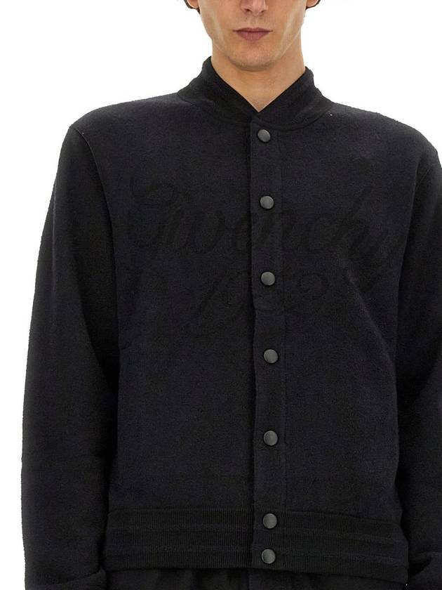 Cotton Bomber Jacket Black - GIVENCHY - BALAAN 5