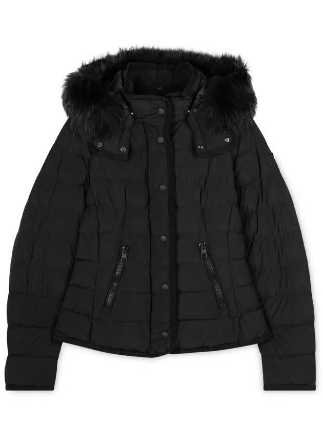 Women's Fur Hood Quilted Black Padding BX273C 152500 99 - MONTECORE - BALAAN 3