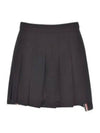 Wool Fresco Pleated Mini Skirt FGC402V 00473 001 - THOM BROWNE - BALAAN 2